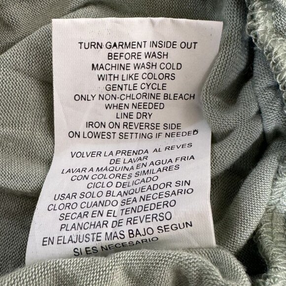 Rewind Womens Sage Green Short Sleeve Top With Lace Detail Size XL - Picture 6 of 6